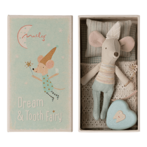 Tooth Fairy Mouse, Little Brother in Match Box - Maileg USA