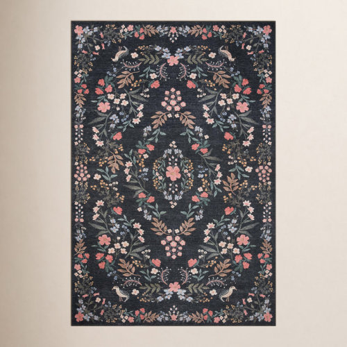 Rifle Paper Co. x Loloi Maison Tuileries Navy Rug & Reviews | Birch Lane