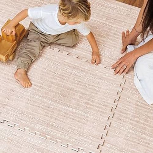 Lillefolk Baby Play Mat for Floor – 6x8ft Dusk | Soft Non Toxic Premium EVA Foam Tiles for Tummy Time, Crawling & Playroom – Waterproof Interlocking Floor Mat for Babies & Toddlers (12 Tiles)