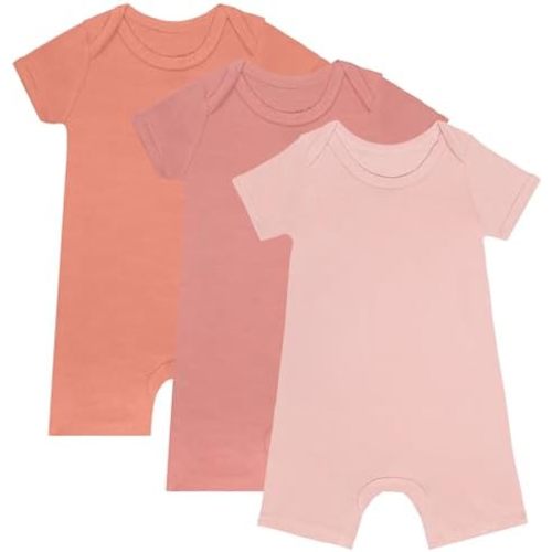 Baby Rompers Short Sleeve with Snap Closure Infant Clothes
