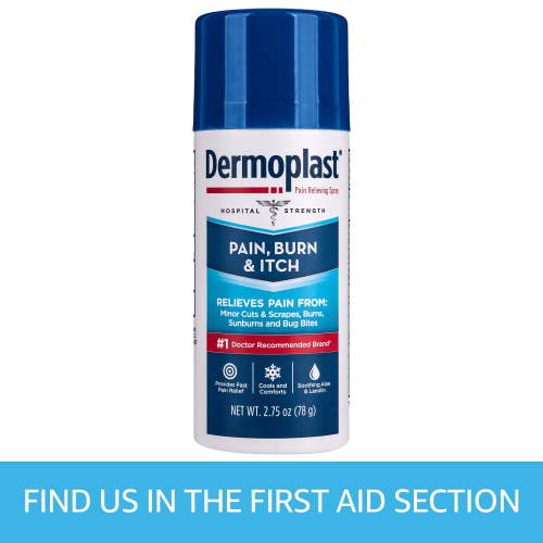 Dermoplast Pain Relief Spray for Minor Cuts, Burns and Bug Bites, 2.75 oz HSA/FSA Eligible