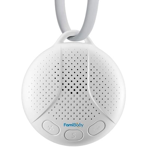 Portable Sound Machine for Baby - White Noise Machine with Night Light for Nursery | 16 Soothing Sounds | Shush | Travel | Registry Gift | Sleep Soother | Baby Shower