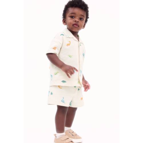 2-PIECE TERRY RESORT SHIRT AND SHORTS SET