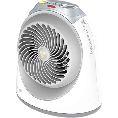 Tempa Nursery Space Heater, Electric Space Heater for Baby with Locking Controls, Tipover Protection, Safety Shutoff, Hidden Cord Storage, Adjustable Thermostat