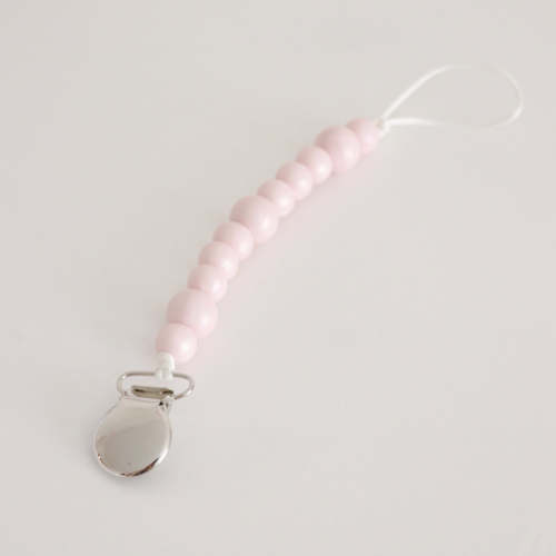 PINK MARSHMALLOW PACIFIER CLIP