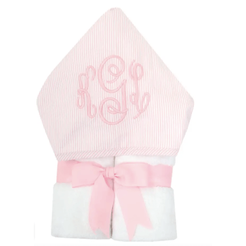 Pink Seersucker Striped Everykid Towel By 3 Marthas