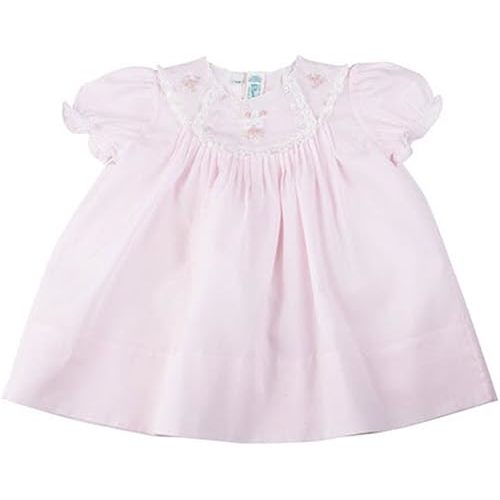 Feltman Brothers Girl's Newborn Embroidered Dress Pink
