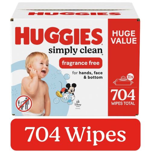 Huggies Simply Clean Unscented Baby Wipes