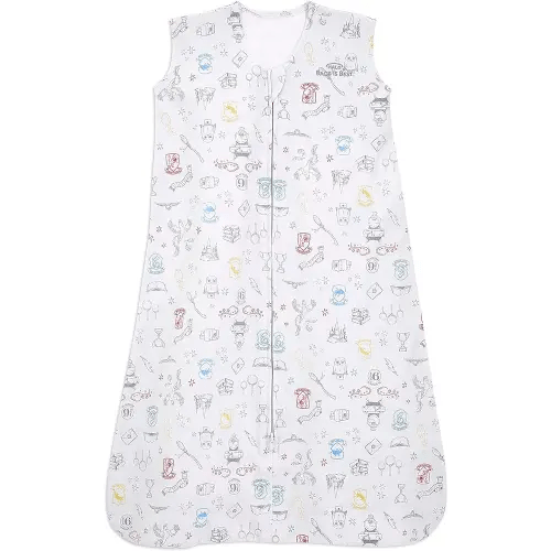 HALO SleepSack, 100% Cotton Wearable Blanket, Swaddle Transition Sleeping Bag, TOG 0.5, Harry Potter Enchanted, Medium, 6-12 Months