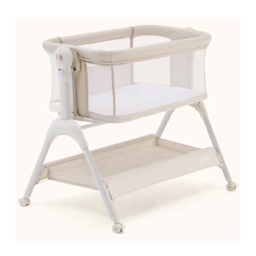 HARPPA Cuddly Sway | 3-in-1 Rocking Baby Bassinet & Bedside Sleeper with Anti-Reflux Mattress for Newborns | Attaches to Bed, Adjustable Height, Tool-Free Setup, Portable Wheels, CPSC Certified, Gentle Rocking Motion | Ideal for Infants, Safe Co-Sleeping