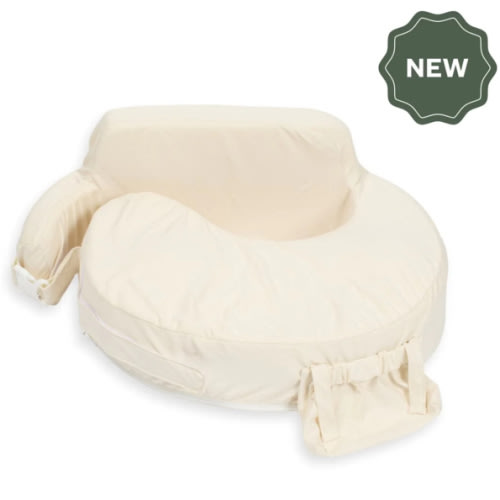 Super Deluxe Oat Nursing Pillow with 100% Organic Cotton Cover
