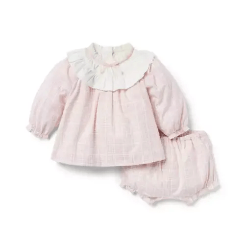 Baby Pale Pink Gingham Baby Gingham Matching Set by Janie and Jack