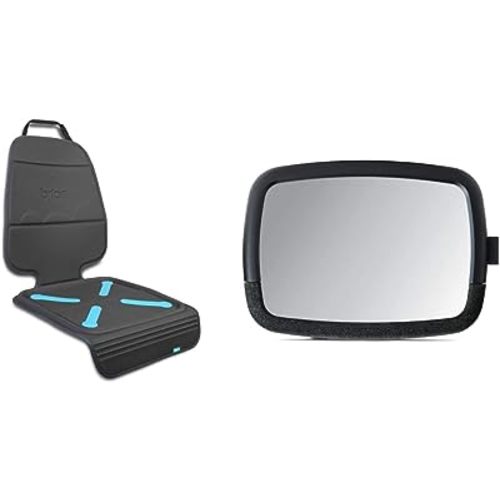 Munchkin® Brica® Elite Seat Guardian™ Car Seat Protector and 360 Pivot Baby in-Sight® Wide-Angle Adjustable Car Mirror