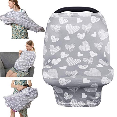 Nursing Cover Breastfeeding Scarf - Baby Car Seat Covers, Infant Stroller Cover, Carseat Canopy for Girls and Boys by YOOFOSS