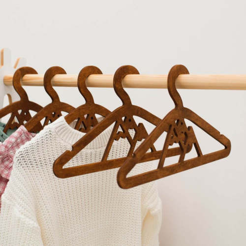 Pack of 10 Kid's Wooden Hangers