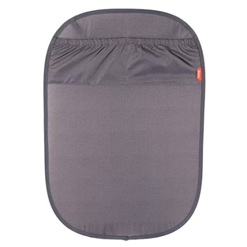 Diono Stuff ‘n Scuff XL Kick Mat Back Seat Protector for Kids Feet with Storage Pocket, 100% Water Resistant for Protection of Your Upholstery from Dirt, Mud, Scratches, Gray