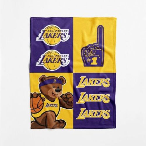 NBA Los Angeles Lakers Domino Swaddle Blanket