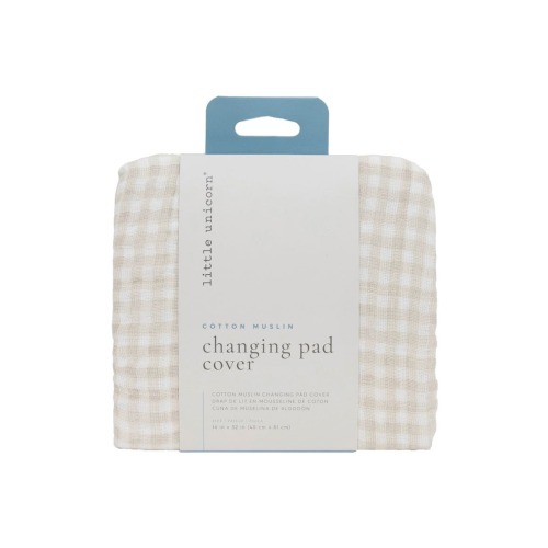 Cotton Muslin Changing Pad Cover, One Size
