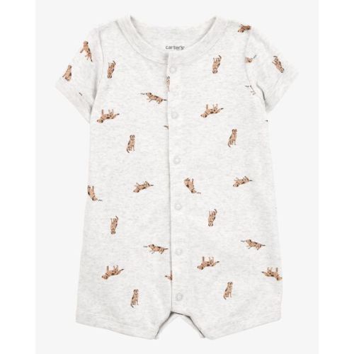 Baby Dog Short-Sleeve Romper - Gray - Carter's | Carter's