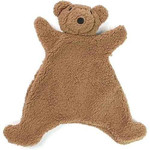 Lovey for Baby,Soft Baby Security Blanket,Snuggle Stuffed Animals Toy Baby Girl & Boy, Bear&Lamb Lovey Comforter Toy for Babies 0-12months,Baby Gifts for Infant and Toddler (Brown-Bear)