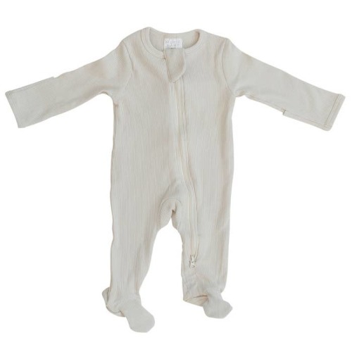 Mebie Baby organic Footed Zipper One-Piece