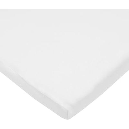 American Baby Company 100% Cotton Knit Fitted 18" x 36" Cradle/Bassinet Sheet - Compatible with Mika Micky Bassinet, White, Soft Breathable, for Boys and Girls