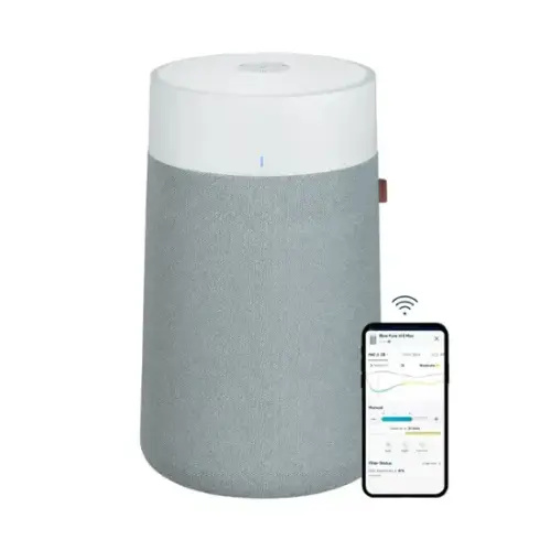 Blueair Blue Pure 411i Max 219 Sq. Ft HEPASilent Smart Small Room Bedroom Air Purifier White/Gray 110057 - Best Buy