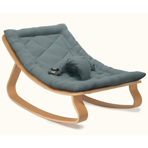 Baby Rocker LEVO (cushion: orage, wood: beech)