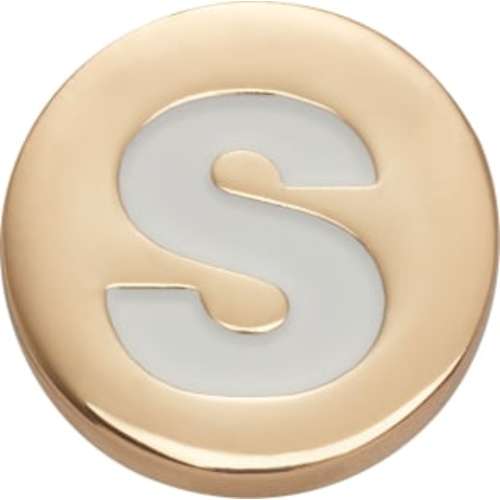 Gold Letter S Crocs Jibbit