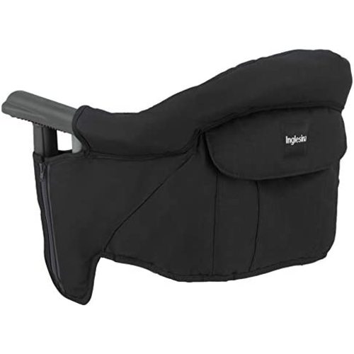 Inglesina Fast Table Chair - Award-Winning Convenient Baby High Chair - Use at Most Tables or Restaurants Without Leaving Scratches {Black}