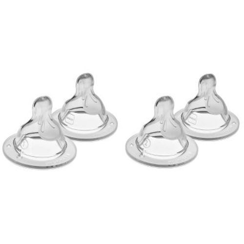 MAM Silicone Baby Bottle Nipple - Fast Flow & Extra Fast Flow - 4pk