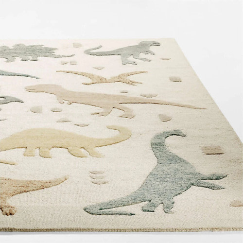 Brand New Geo-Dino Dinosaur Kids Premium Quality Handmade tufted 100% Pure New z