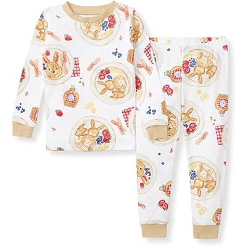 Burt's Bees Baby Infant and Boys' 2-Piece Long Sleeve Tee and Long Pant Cotton Pajama Set