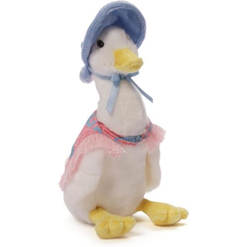 GUND Beatrix Potter Jemima Puddle Duck Plush, Stuffed Animal for Ages 1 and Up, White/Pink, 7.5”