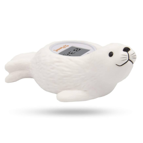Doli Yearning Upgrade Baby Bath Thermometer Room Temperature| Water Thermometer|Kids' Bathroom Safety Products| Baby Bath(Seal Shape)℃/℉, LCD