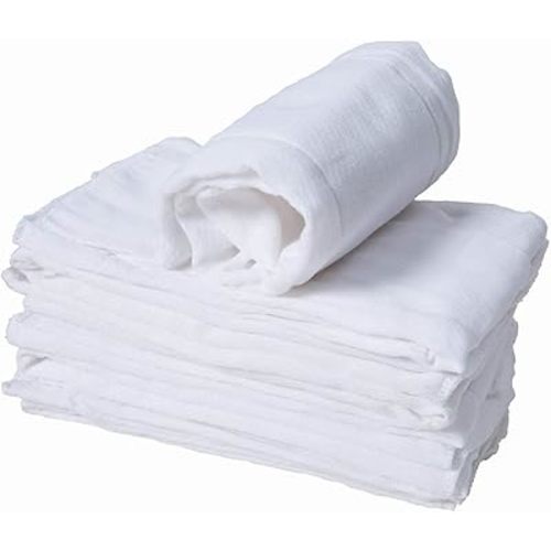 Cotton Burp Cloths, Prefold Cloth Diaper (2+3+2 with Padding)