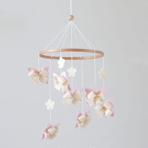 Butterfly Crib Mobile Butterfly Mobile for Crib Baby Mobile for Girls Nursery Décor
