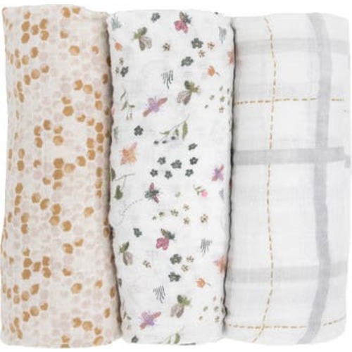 3-Pack Cotton Muslin Swaddle Blankets