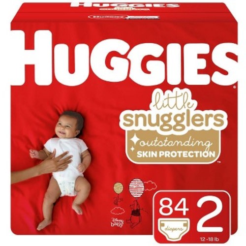 Huggies Little Snugglers Diapers Super Pack - (Select Size), Size: Size 2 (84 Count)