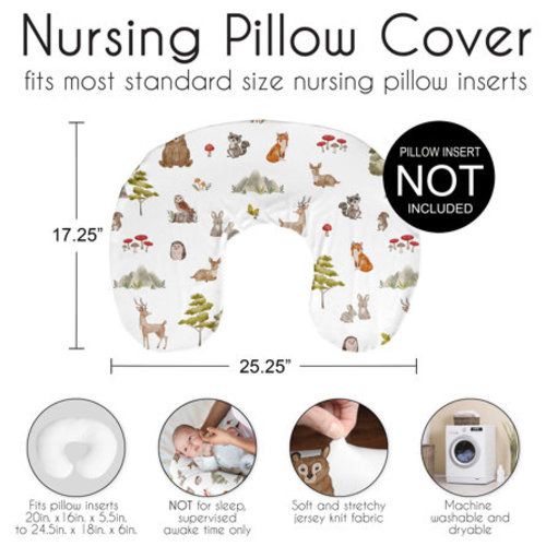 Sweet Jojo Designs Woodland Forest Animals Nursing Pillow Cover Case by Sweet Jojo Designs | Wayfair