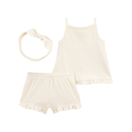 Baby 3-Piece Pointelle Heart Set - Cream - Carter's | Carter's