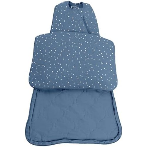 GUNAMUNA Unisex Baby Swaddle Sleep Sack, Easy Diaper Changes, 0.5 TOG, Infants and Toddlers 0-3 Months