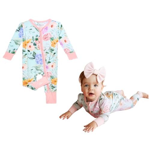 Posh Peanut Convertible Baby Sleepers - Boys and Girls Footless Baby Pajamas with 2 Way Zipper for Easy Diaper Changes