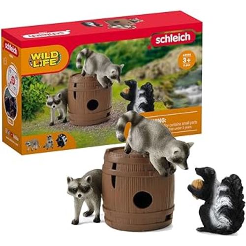 Schleich Wild Life, 5-Piece Playset, Animal Toys for Boys and Girls 3-8 Years Old, Nutty Mischief, Ages 3+