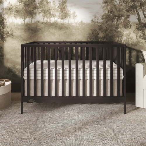 Dream On Me Synergy Wave 5-in-1 Convertible Crib, Chocolate Chip