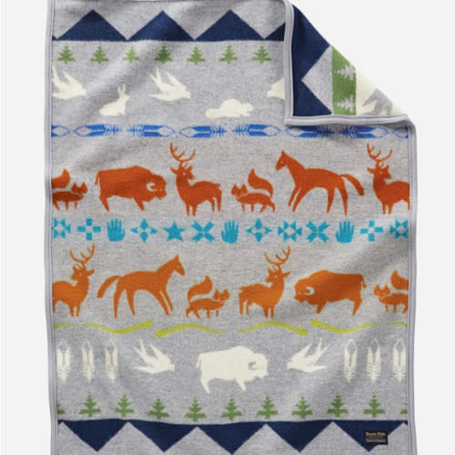 SHARED PATHS CRIB BLANKET