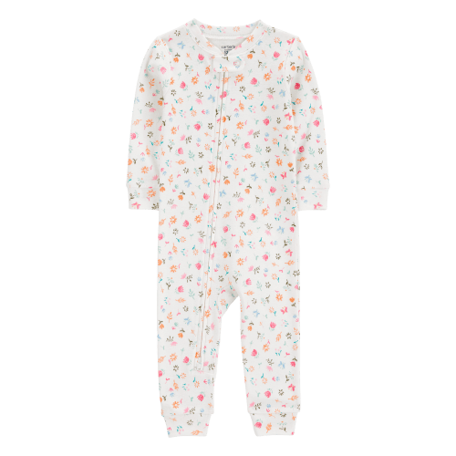 Baby Floral Print Snug Fit Cotton Footless 1-Piece Pajamas - Carter's | Carter's