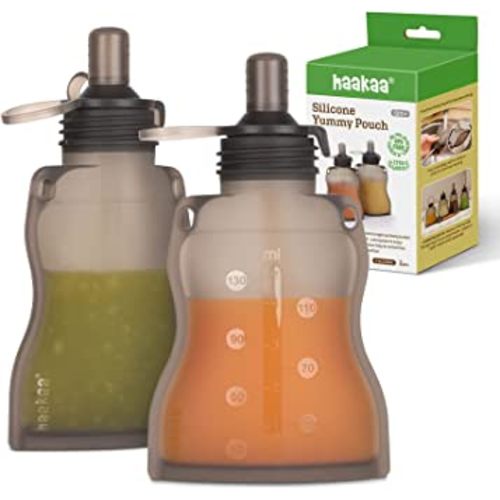 LuQiBabe (2-Pack) Baby Bottle Sleeves for Dr. Brown Baby Bottles 5 oz -  Reusable Silicone Baby