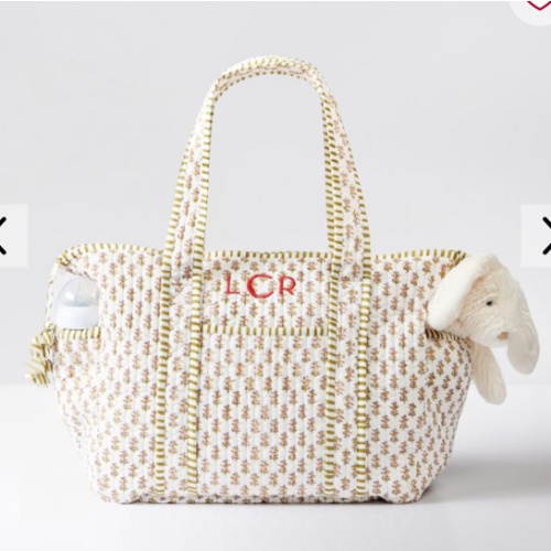 Block Print Diaper Bag