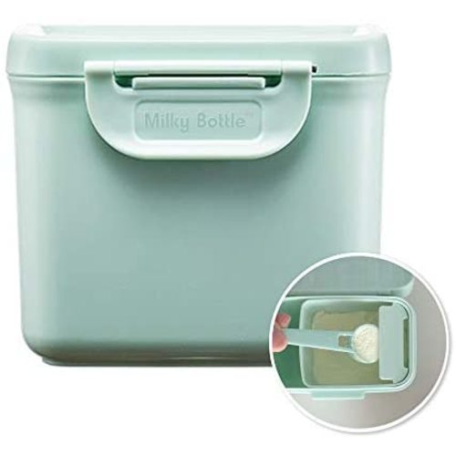 Portable Baby Formula Dispenser Container for Travel Outdoor Milky Bottle (Mint, Small (350ml))